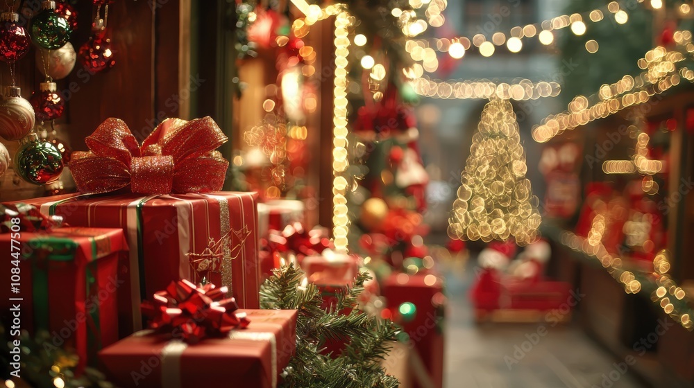 Christmas Sale with Discount Banners and Christmas Gifts Christmas Sale with Discount Banners and Christmas Gifts