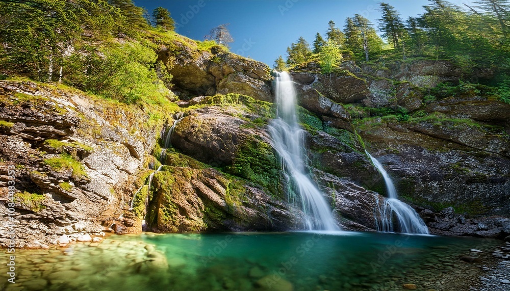 Obraz premium waterfall in the mountains