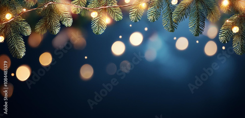 A Christmas tree with a gold ornament hanging from it