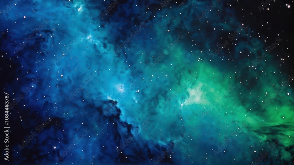 A vibrant cosmic nebula with swirling colors and stars in the background. A vibrant cosmic nebula with swirling colors and stars in the background.