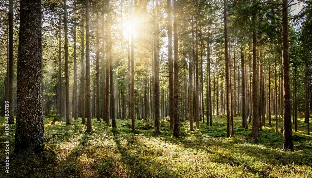 Obraz premium morning in the woods