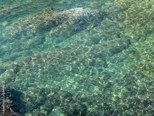 Sea beautiful water clear tuquoise seascape. photo