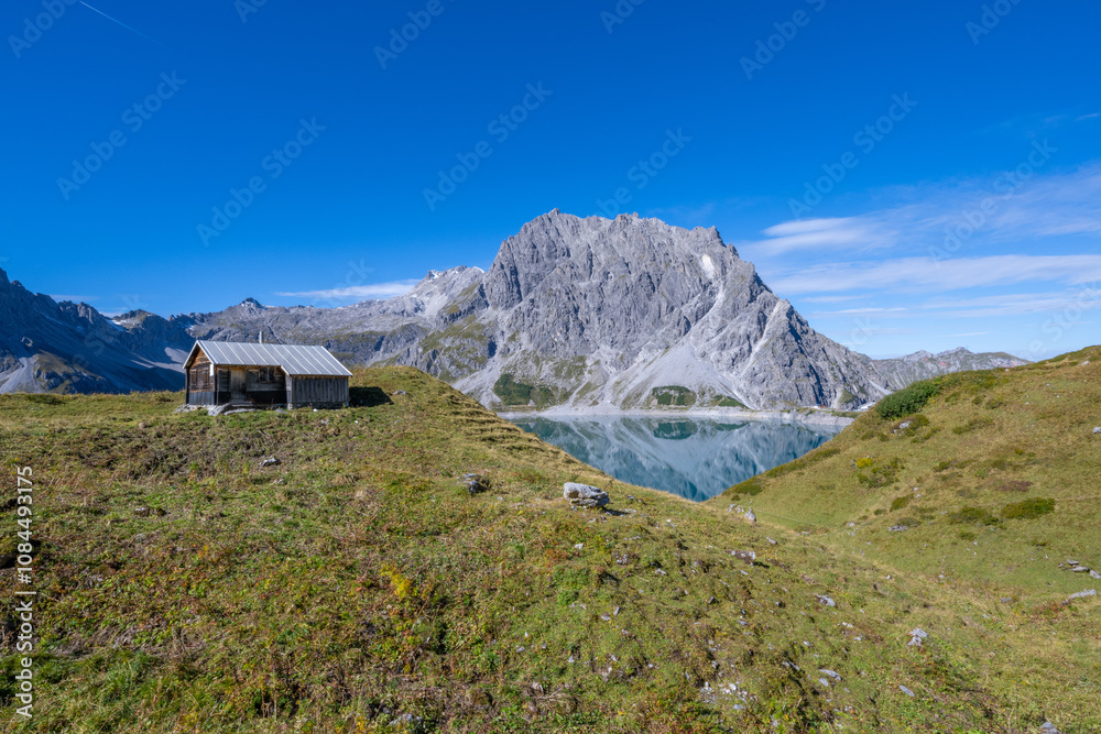 Lünersee in the Brandertal, State of Vorarlberg, Austria Lünersee in the Brandertal, State of Vorarlberg, Austria