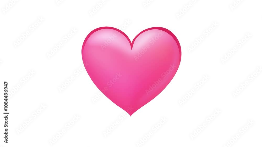 Pink heart moving in stop motion animation style hand drawn on white background, valentine's day background, romantic cover, music background idea Pink heart moving in stop motion animation style hand drawn on white background, valentine's day background, romantic cover, music background idea