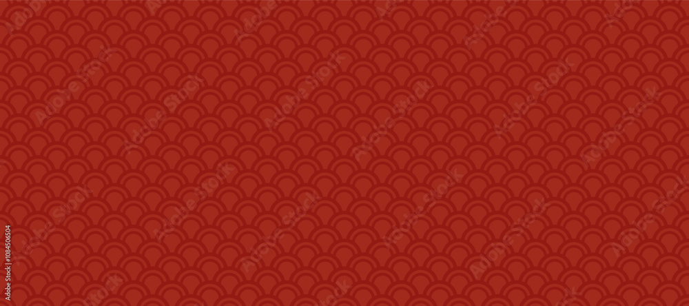 Red Snake Skin Print. Japanese and Chinese Traditional Seamless Pattern. Oriental Geometric Ornament. Deep Red Abstract Oriental Vector Pattern. Simple Elegnat Repeatable Motif of Wavy Water. Red Snake Skin Print. Japanese and Chinese Traditional Seamless Pattern. Oriental Geometric Ornament. Deep Red Abstract Oriental Vector Pattern. Simple Elegnat Repeatable Motif of Wavy Water.