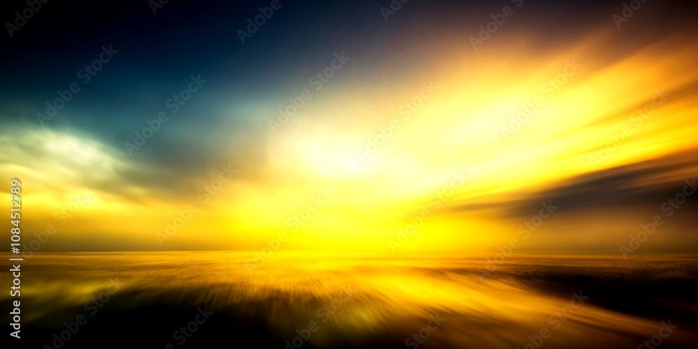 Obraz premium Surreal Blurred Color Gradient Background in Yellow and Black with Grainy Texture for Website Background and Text Placement Area