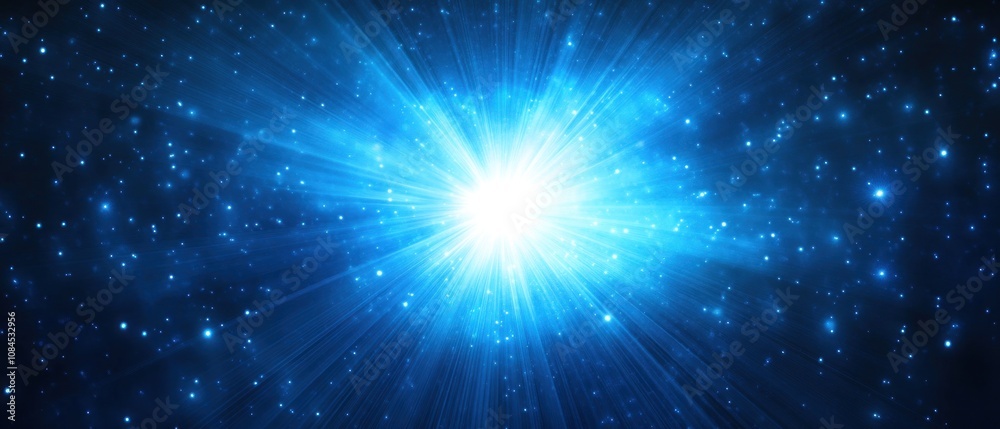 A vibrant depiction of a cosmic explosion, showcasing light and stars in deep space. A vibrant depiction of a cosmic explosion, showcasing light and stars in deep space.