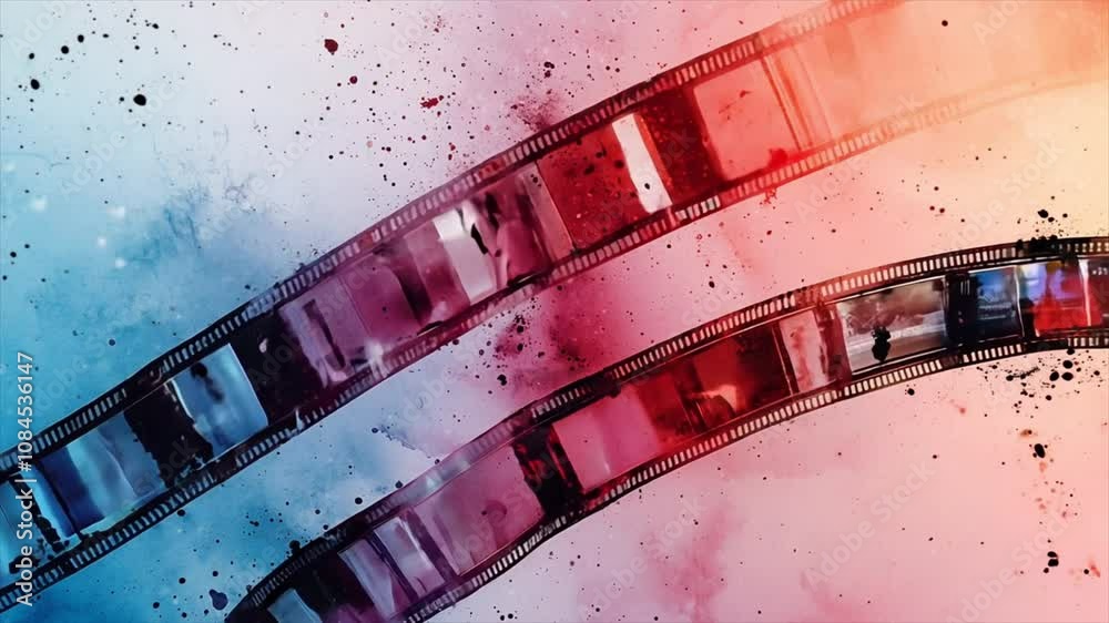 abstract watercolour film dynamic video background