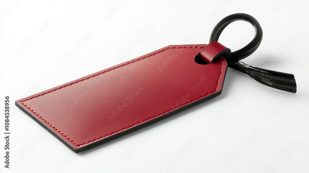 Fototapeta premium hanging red leabel tag