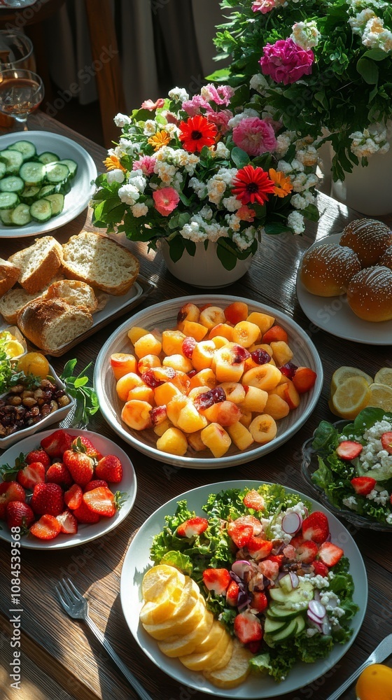A Bountiful Summer Feast: Fresh Fruits, Salads, and Breads A Bountiful Summer Feast: Fresh Fruits, Salads, and Breads