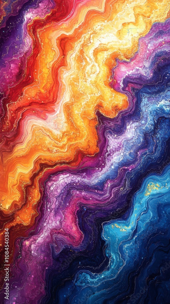 Stunning Abstract Fluid Art with Vibrant Colors and Intricate Patterns Stunning Abstract Fluid Art with Vibrant Colors and Intricate Patterns