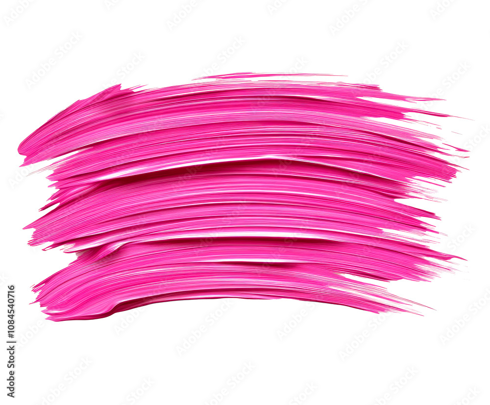 Pink brush stroke on transparent background, png Pink brush stroke on transparent background, png
