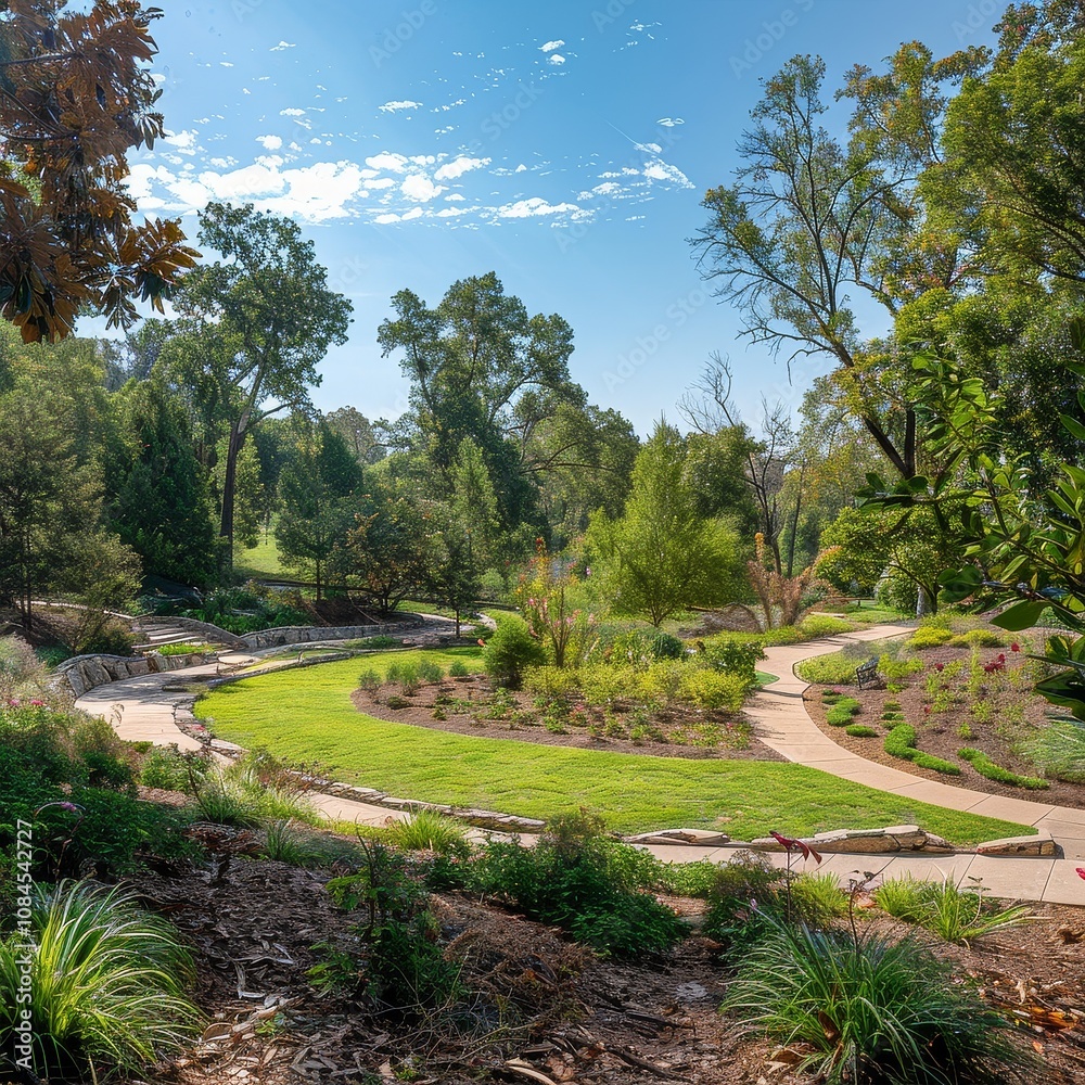 Serene Park Panorama: Arboretum with Walking Trails