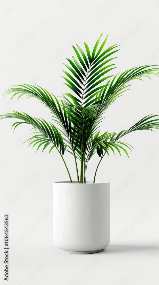 Modern Plant in Minimalistic Pot Modern Plant in Minimalistic Pot