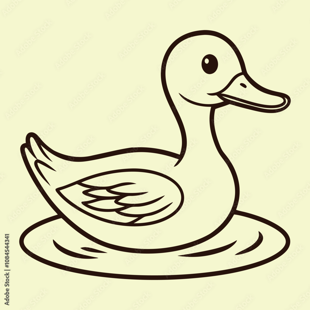 Obraz premium duck isolated on white