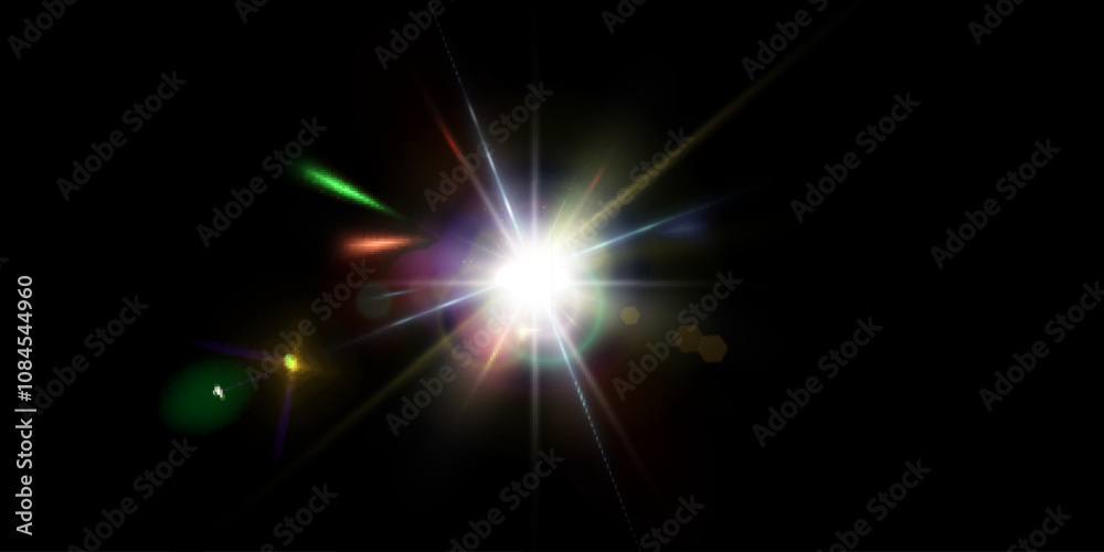 Bright Light effect for web design and game interfaces. Vector illustration of bright glow. Abstract laser beams of light. Bright Light effect for web design and game interfaces. Vector illustration of bright glow. Abstract laser beams of light.