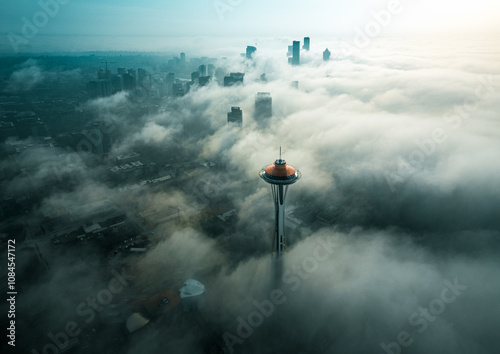 Fog over Seattle