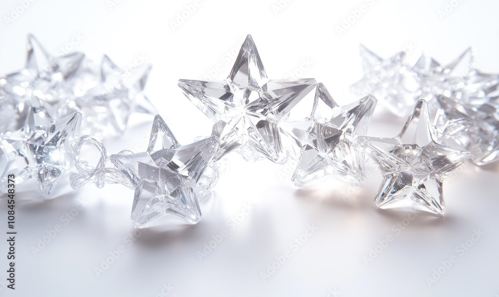 A row of stars are lined up on a white background A row of stars are lined up on a white background