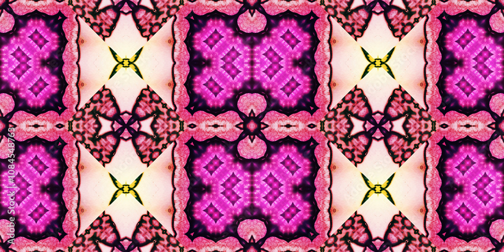 Fototapeta premium Seamless banner pattern. The texture is woven wide. Abstract chaotic background