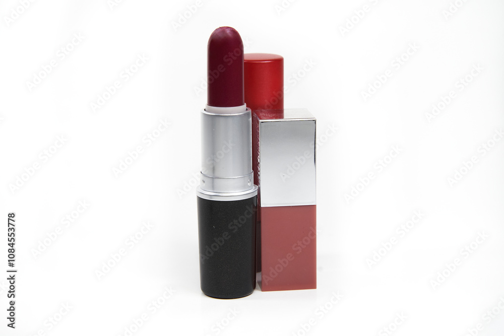 Isolated red lipsticks over white background Isolated red lipsticks over white background
