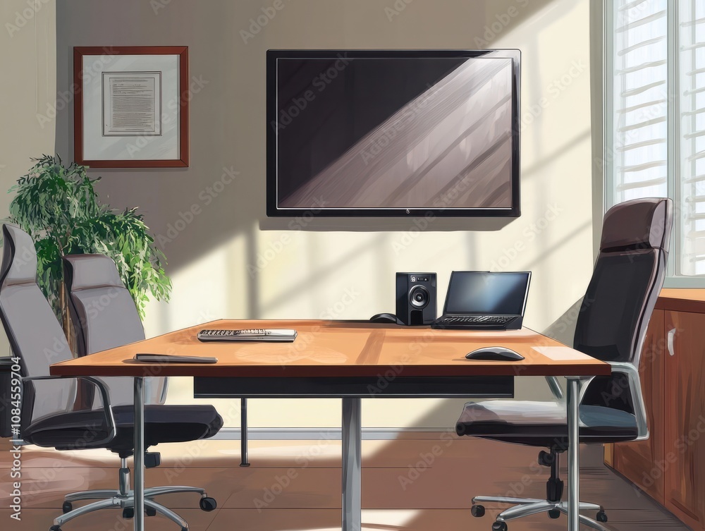 Online Video Conference Meeting On Tablet Online Video Conference Meeting On Tablet
