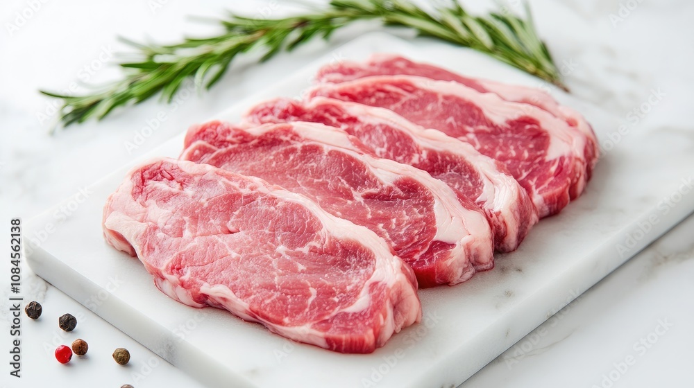Thinly sliced ​​meat photos are perfect for food presentations and food themes.