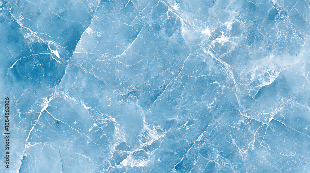 Obraz premium Light blue marble background, top view