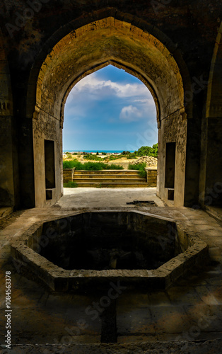 Khan's summer residence in Nardaran 14th century, Azerbaijan - 2024 photo