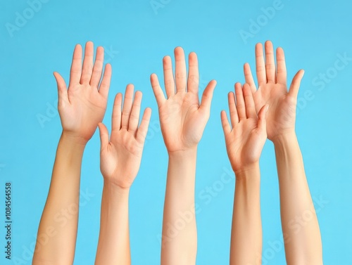 Successful business team winner give five. Team building. Copy space for text.