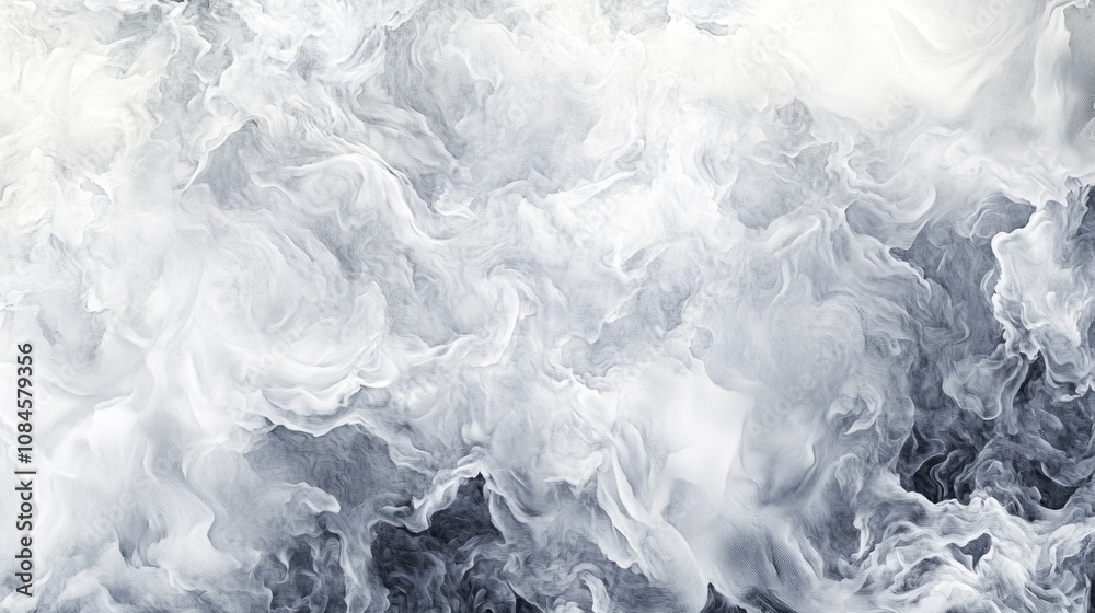 A black and white photo of smoke particles suspended in the air A black and white photo of smoke particles suspended in the air