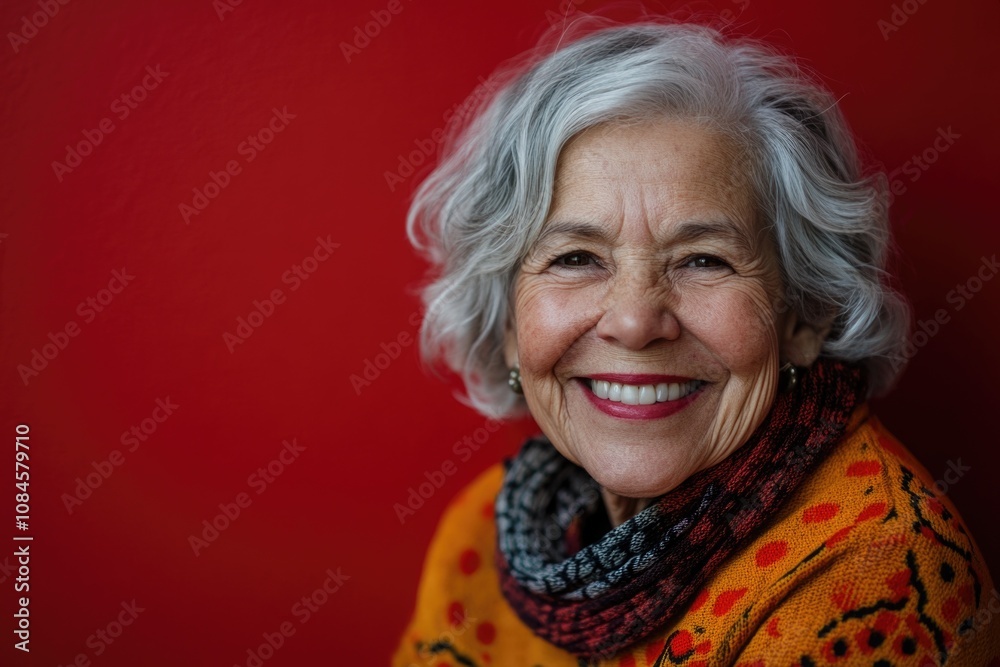 A senior woman with a warm and inviting smile A senior woman with a warm and inviting smile
