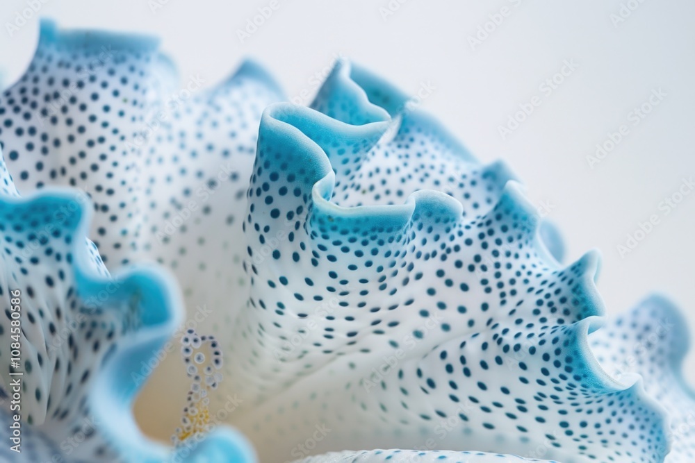 A detailed shot of a blue and white ceramic vase with intricate patterns