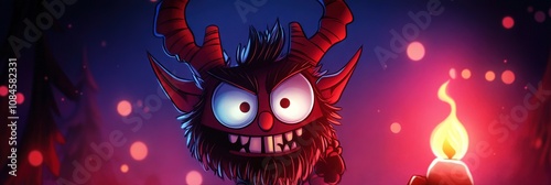 2D animated cartoon krampusnacht,  photo