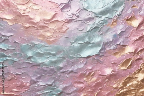 Pastel Foil Texture, Pastel Foil Background, Foil Texture, Foil Background, Pastel Texture, AI Generative