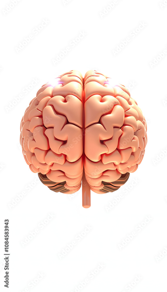 human brain isolated with white highlights, png human brain isolated with white highlights, png