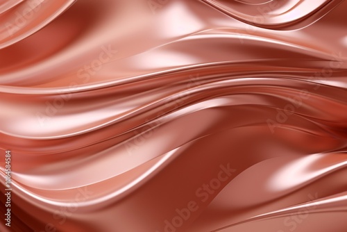 Rose Gold Liquid Effect Wallpaper, Rose Gold Liquid shiny Background, Liquid Rose Gold Wallpaper, Rose Gold Satin Abstract background, Rose Gold Glossy Background, AI Generative