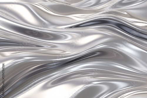 Silver Liquid Effect Wallpaper, Silver Liquid shiny background, Liquid Silver Wallpaper, Silver satin Abstract background, Silver glossy Background, AI Generative