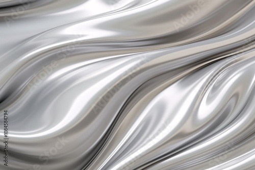 Silver Liquid Effect Wallpaper, Silver Liquid shiny background, Liquid Silver Wallpaper, Silver satin Abstract background, Silver glossy Background, AI Generative