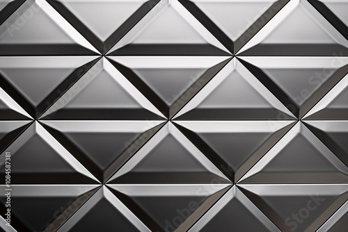 Polished Semigloss background, 3D Geometric Background, Metallic 3D Pattern, 3D Tile Wallpaper, Relief pattern, Abstract CG background, AI Generative