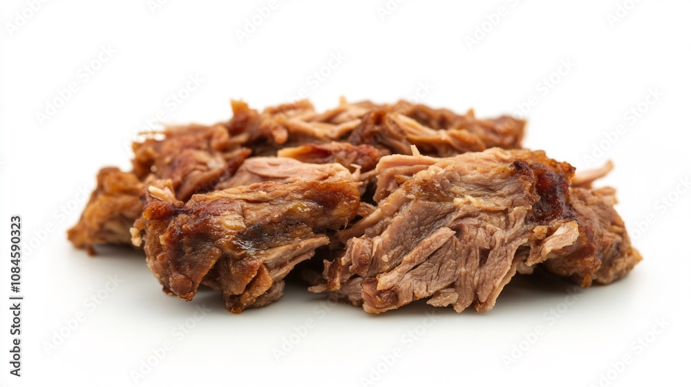 Close-up of Tender, Shredded Beef Ready for a Delicious Meal. AI Generated Close-up of Tender, Shredded Beef Ready for a Delicious Meal. AI Generated