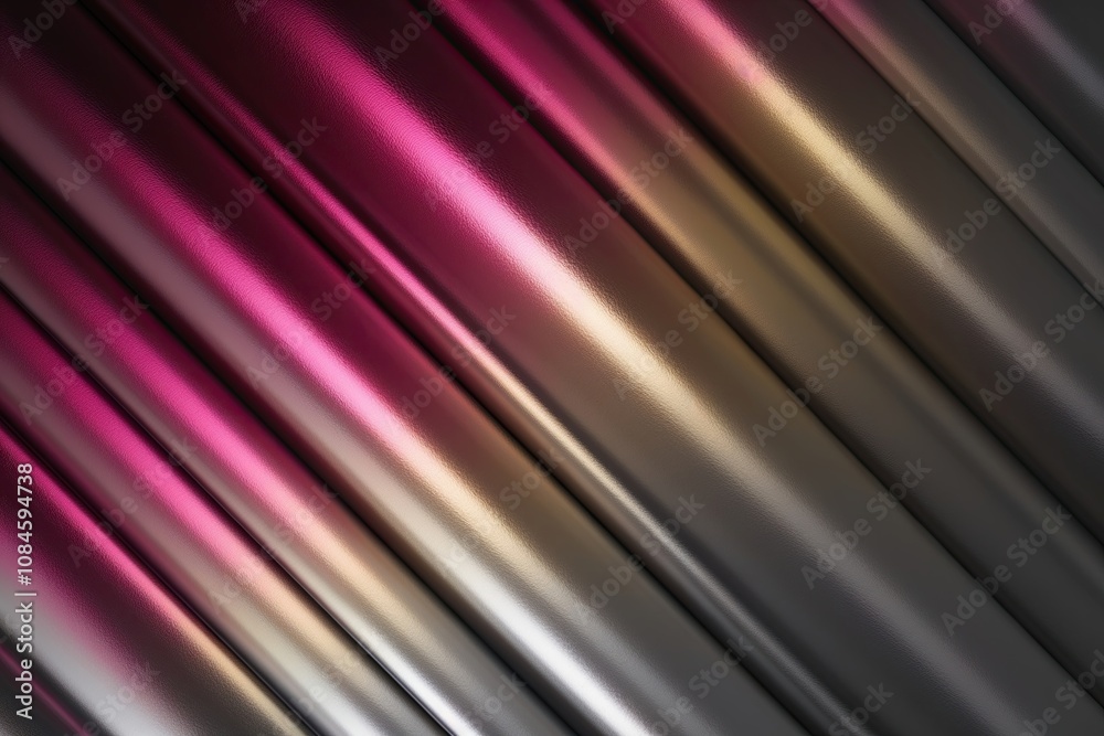 Fototapeta premium Vibrant Metallic Gradient Design with Shimmering Blending Effect and Modern Texture