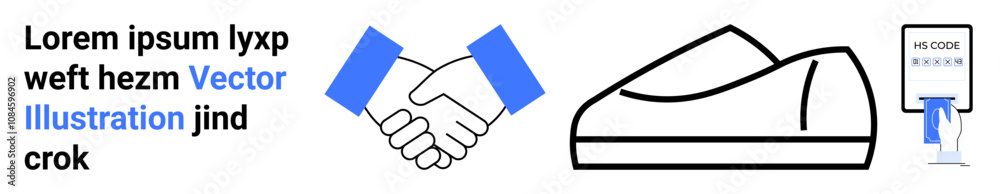 Handshake representing agreement, modern shoe design, and mobile device highlighting digital technology. Ideal for Business, partnership, agreements, technology, communication, footwear, online Handshake representing agreement, modern shoe design, and mobile device highlighting digital technology. Ideal for Business, partnership, agreements, technology, communication, footwear, online