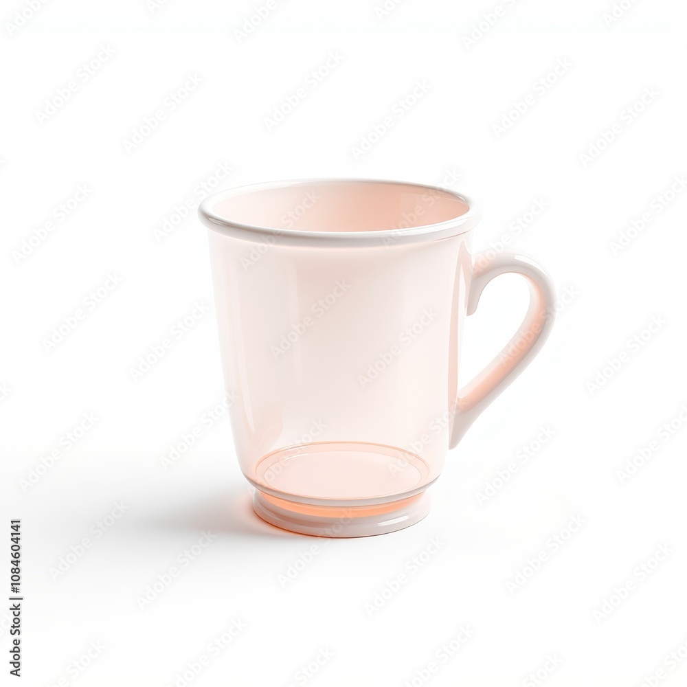 3D Enchanted Coffee Cup Icon with Glowing Runes for Whimsical Holographic Design on White Background 3D Enchanted Coffee Cup Icon with Glowing Runes for Whimsical Holographic Design on White Background