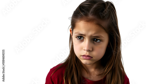 Sad Girl with white shades, png