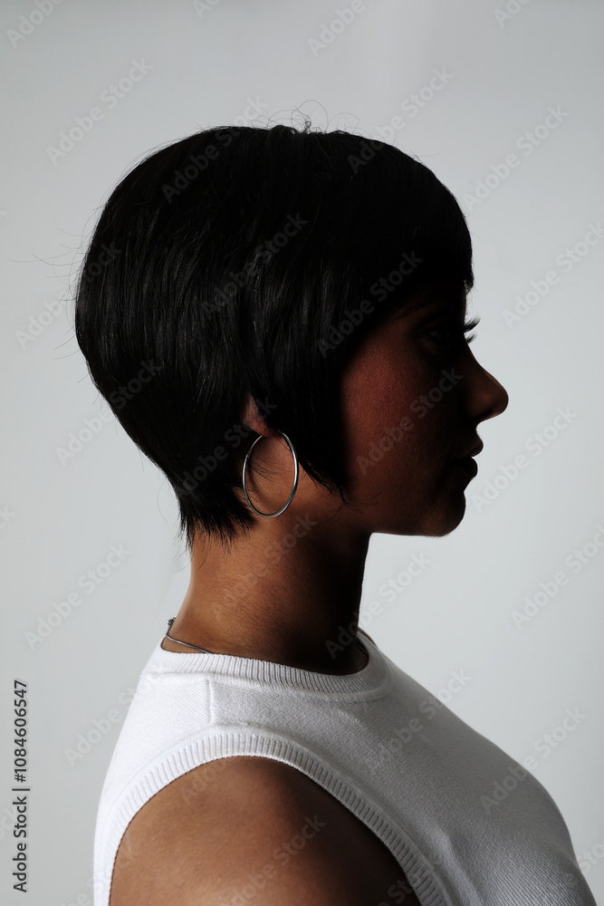Portrait of a beautiful and confident woman posing in the studio. Mind set concept. Portrait of a beautiful and confident woman posing in the studio. Mind set concept.