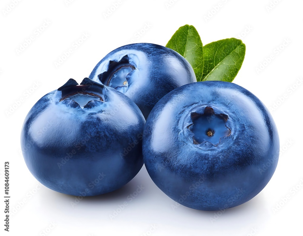 Obraz premium blueberries isolated on white background