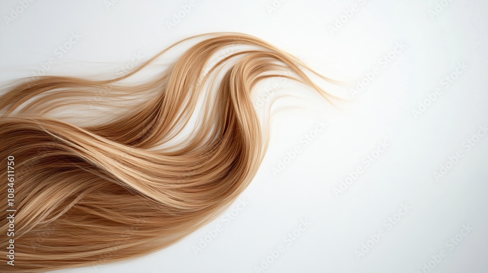 Flowing Golden Hair on White: A Captivating Image of Beauty and Grace Flowing Golden Hair on White: A Captivating Image of Beauty and Grace