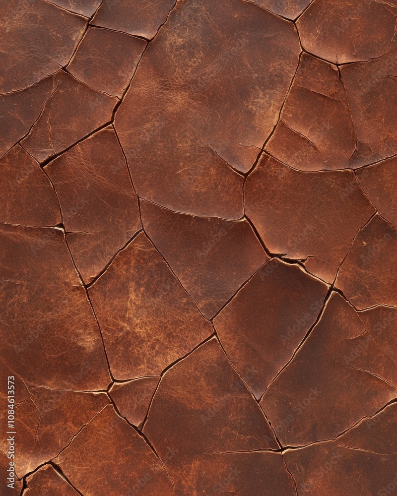 Fototapeta premium Cracked leather texture background