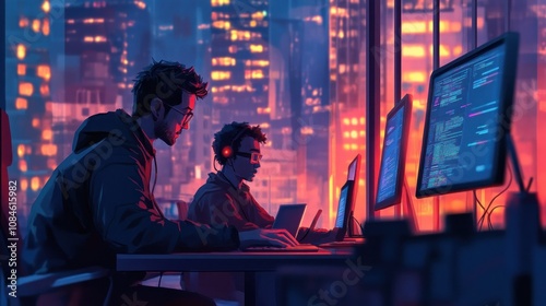 Night City Coders: Digital Dreamscapes