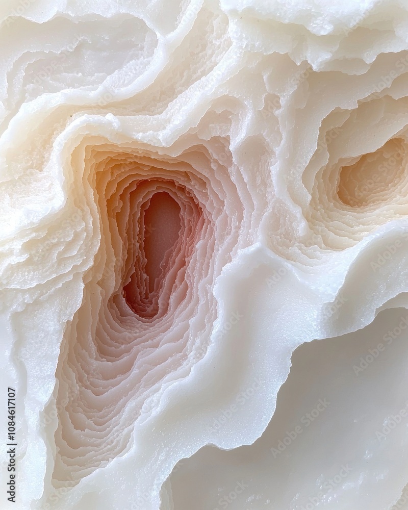 Obraz premium Intricate layers of translucent agate